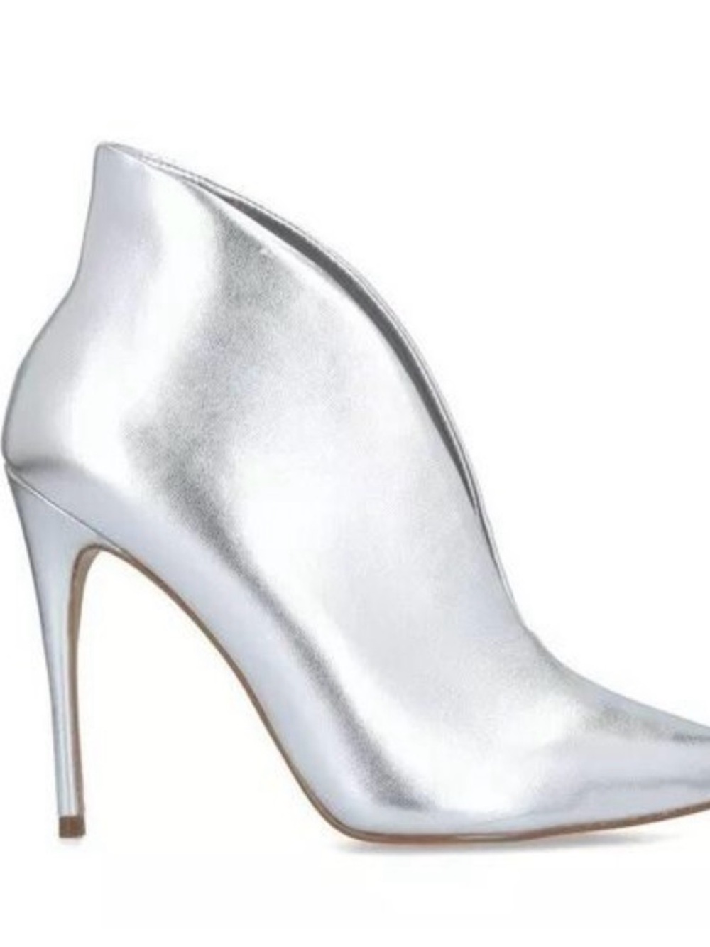 🩶🖤 Aldo Metallic Silver Pointed-Toe Ankle Boot- Size (11), NWT 🩶🖤